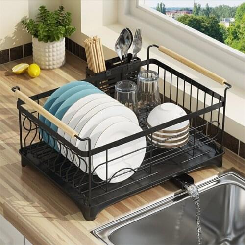 Stainless Steel Paint Sink Drain Rack drain rack dish storage rack Kitchen Shelves Supplies Storage Sink Drainer