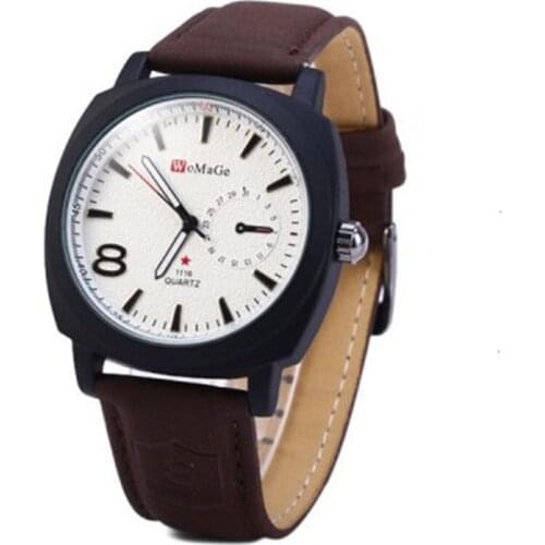New 2020 Men Watch Men Sports Watches Fashion Military Army Quartz Watch Leather Band horloges mannen relogio masculino