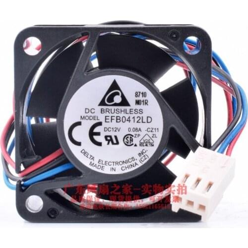 New original EFB0412LD 4cm 4020 12V 0.08A switch central control power supply mute cooling fan