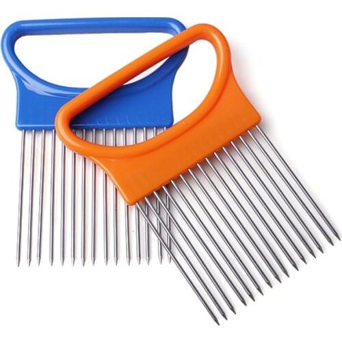 Onion Cutting Aid Stainless Steel Kitchen Vegetable Cutting Fixed Slicer