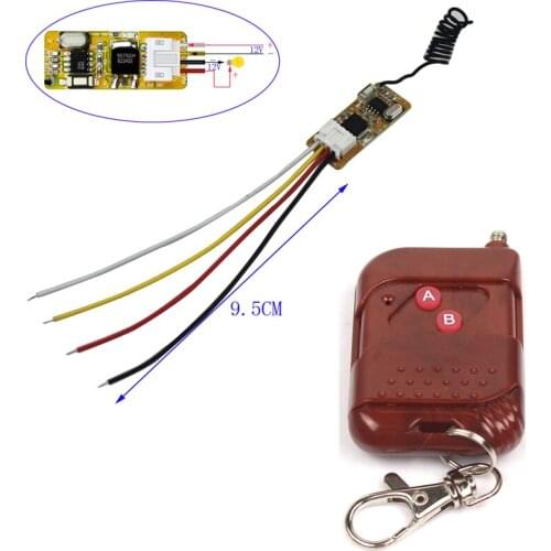 12V Relay mini Wireless Control Switch for Micro Door Access Control System 12V Universal Receiver and Transmitter Learn code