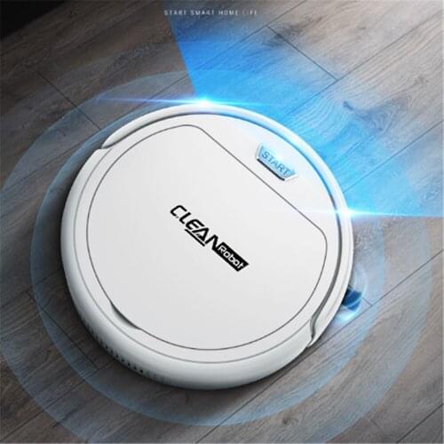 Smart Vacuum Cleaner USB Intelligent Strong Suction Sweeping Robot Automatic Climbable Dry Wet Floor Sweeper for Home Silent Run