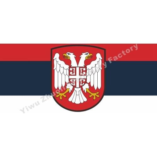 Serbian 1941 Flag 150X90cm (3x5FT) 120g 100D Polyester Double Stitched High Quality Banner Free Shipping