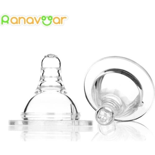 Wide Mouth Baby Nipple Round And Cross Hole Silicone Infant Pacifier Milk Bottle Nipples Simulation Teat Baby Supplies Chupeta