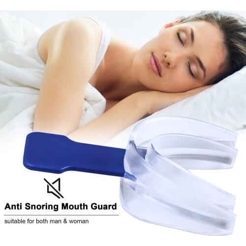Silicone Anti Snoring Brace Mouth Guard Stop Snoring Teeth Grinding Teeth Guard Night Guard Comfortable Sleep Aid