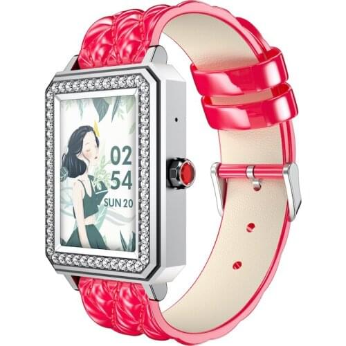Crystal Diamond Style Smart Wearable Health Devices And Fitness Gadgets Bracelet Women Wrist Watch Fitness Band BT Call