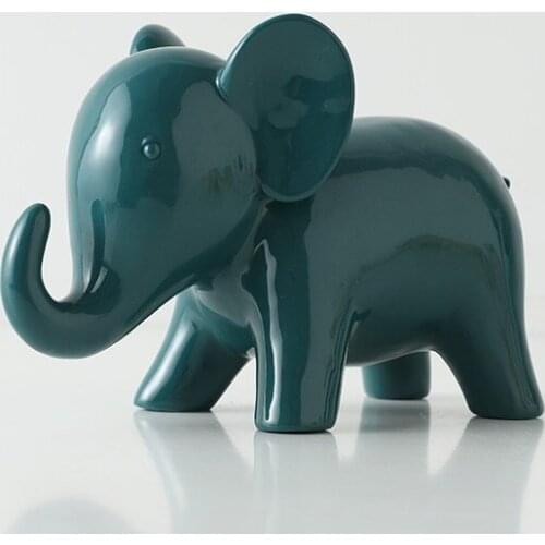 ANIMAL STATUE CUTE BEAR GIRAFFE ELEPHANT HIPPO FIGURE ART SCULPTURE CERAMIC CRAFTWORK MODERN SIMPLE HOME DECORATIONS R952