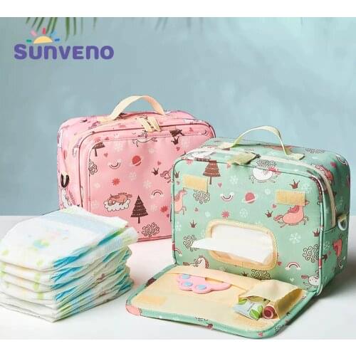 Sunveno Fashion Wet Bag Waterproof Diaper Bag Washable Cloth Diaper Baby Bag Reusable Wet Bags 23x18cm Organizer For Mom
