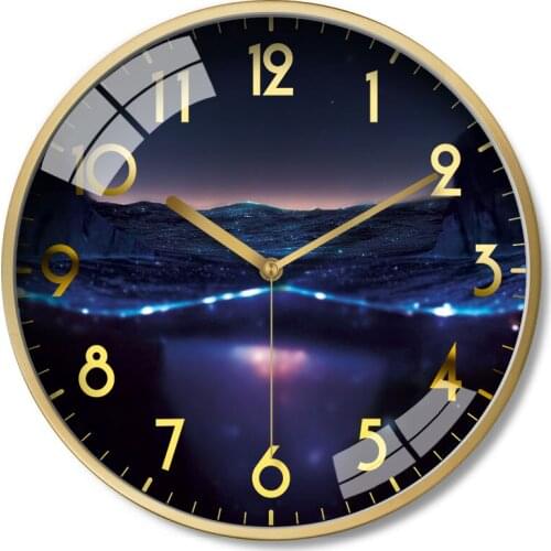 Silent Luxury Wall Clock Modern Design Digital Bathroom Living Room Wall Clock Minimalist Mute Relol Para Casa Home Decor OO50WC