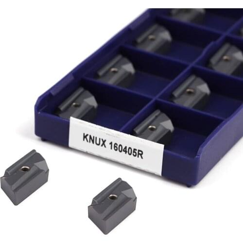 10Pcs KNUX160405R LT10 KNUX CNC Lathe Turning Tools Carbide Insert PVD Coating Cutting Machining Better To Use High Efficiency