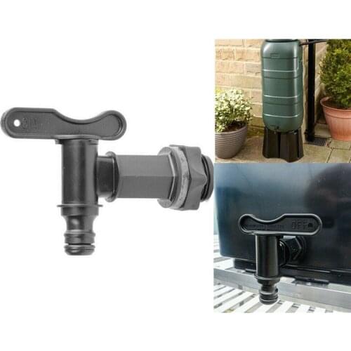 Universal Coarse Thread Hose Adapter With Switch Replacement IBC Barrel Water Butt Tap Plastic Adaptor Beer Home Rain Brew