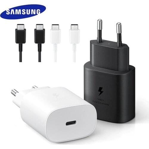 Samsung note 10 20 charger 25W USB-C Fast Charger Super Fast Charging Power Adapter For Galaxy S10 S20 Note 10 Plus A90 A80 A70