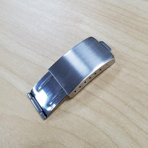 CARLYWET 16 x 9mm Silver Brushed Stainless Steel Replacement Watch Clasp For Rolex Datejust GMT Submariner Bracelet Watch Band