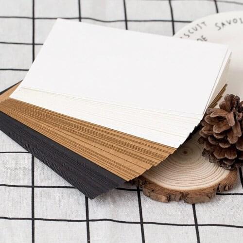 10pcs Blank Kraft Paper Card Sketch Drawing Bookmarks DIY Graffiti Painted Print Postcards Place Gift Greeting Invitation Cards