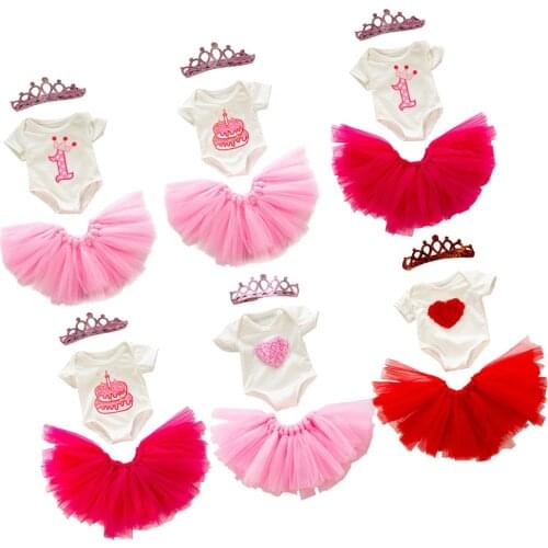 18inch Doll Princess Skirt Bodysuit & Set Cute Dress Dress Up Accessories