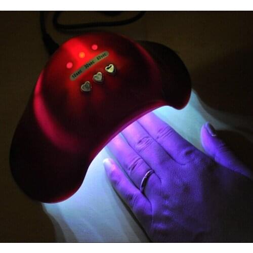 2016 CCFL Led 12w 110v/240v Led Light Therapy Ultraviolet Lamp For Nail Art Dryer Gel Curing UV Lamp Nail Polish Drying Manicure