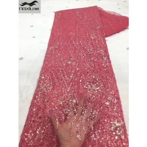 Madison African Lace Nigerian Lace Fabric High Quality Heavy Lace African Sequins Lace Fabric Wedding French Lace Fabric