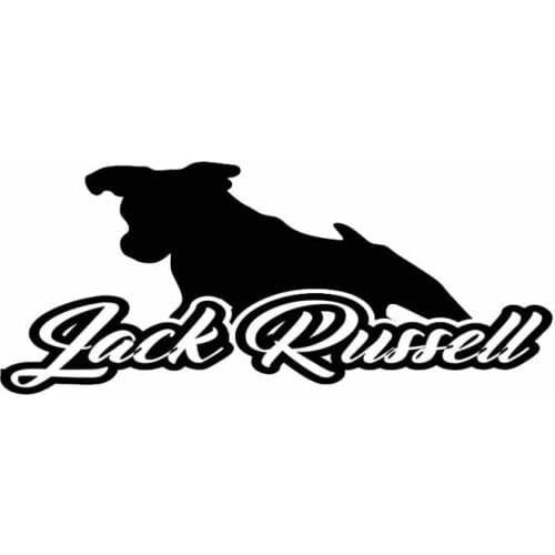 LLY-1705 Car Sticker Jack Russell Terrier Animal Decal PVC Auto Parts Body Decoration Waterproof Sunscreen Cover Scratch Decals