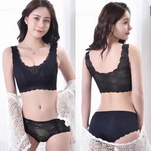 Bra And Panty Set Woman Seamless Bras Bralette Push Up Underwear Briefs Women Wireless Lingerie Sets Female Solid Color Set