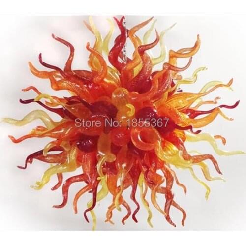 Free Shipping Pretty Light Multi Colored Glass Ball Chandelier Decoration