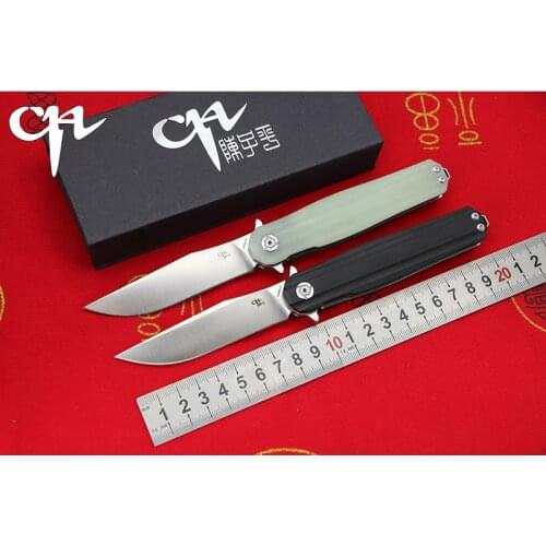 CH3505G10 High Quality Flipper folding knife D2 blade G10 handle Outdoor camping hunting pocke fruit knives EDC tools Gift Colle