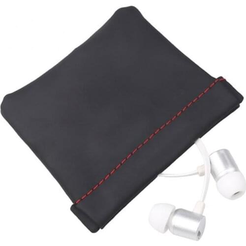 Anti-Dust Earphone Holder Case Storage Waterproof Wallet Carrying Pouch PU Shockproof Bag Box For Earphone Case SD TF Cards