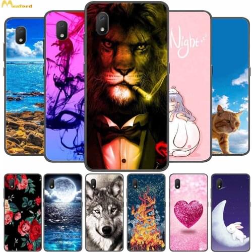 Phone Case For Alcatel 1B 2020 5002D Case Lion Wolf Silicone Back Cover For Alcatel 1S 2020 Case Black TPU Soft Bumper Capa