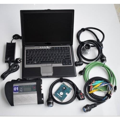 Star diagnosis C4 SD Connect compact 4 MB Car Truck Diagnostic Tool + software hdd ssd 2020.12V + dell d630 laptop use directly