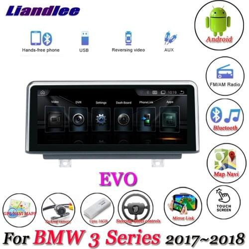 For BMW 3 Series 2017-2018 Original EVO System Android 10.0 Player Multimedia Carplay Androidauto GPS Navigation HD Screen
