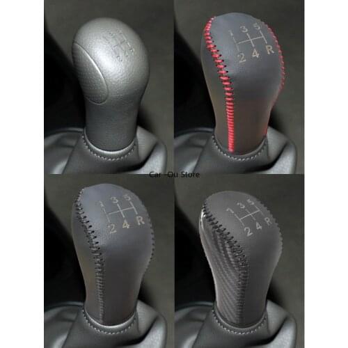 For Nissan Tiida 2011-19 Manual Shift Handle Shift Cover Leather