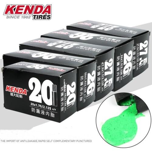 KENDA Leakproof liquid Self-repairing inner tube 24/26/27.5*1.9/2.125AV Bicycle tire Mountain bike inner tyre