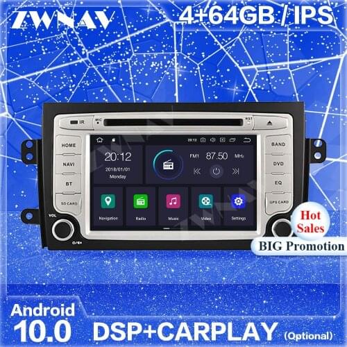 IPS Android 10 Screen GPS For SUZUKI SX4 2006 2007 2008 2009 2010 2011 2012 Auto Radio Audio Stereo Multimedia Player Head Unit