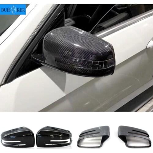 Side Mirror Cap Covers For Mercedes Benz W176 W246 W212 W204 C117 X156 X204 W221 C218 A B C E S CLA GLA GLK Class Black Replace
