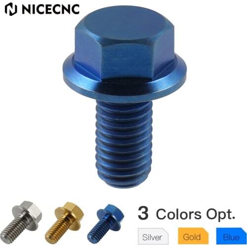 NICECNC Crankcase Alloy Oil Filler Drain Plug Screw Bolt For Yamaha RAPTOR 80 50 350 Exhaust ZUMA 125 VINO YJ125X XF50X CP250X