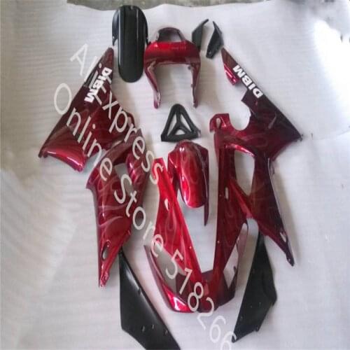 New ABS Injection Fairing Kit Bodywork For YAMAHA YZF R1 2000-2001 YZF R1 00 01 Wine Red black Motorcycle Fairing