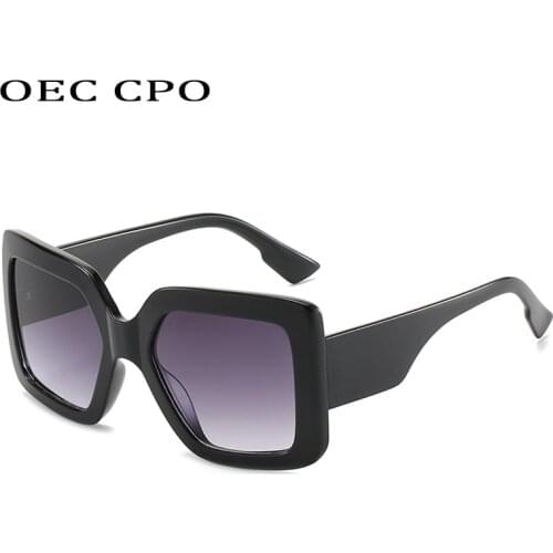OEC CPO Oversized Square Sunglasse Women Retro Brand Designer Gradient Lens Glasses Classic Men/Women UV400 Gafas De SolO551