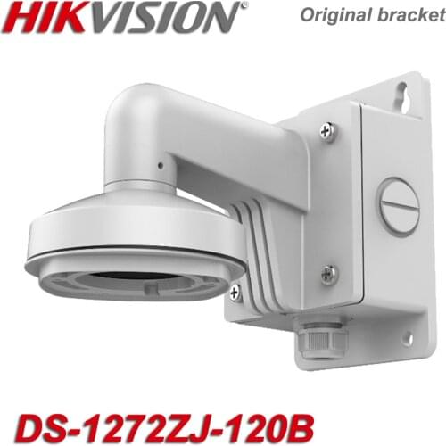 Original Hikvision DS-1272ZJ-120B Wall Mounting Bracket Mount Stand Hold with Junction Box for Mini Dome Camera