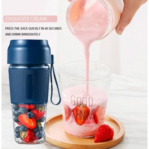 Portable Electric Juicer Blender Cup USB Rechargeable Fruit Mixers Food Milkshake Juice Maker Machine For Travel Outoor Home