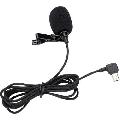 1.5m Portable Clip On Mic Microphone for SJCAM SJ6 SJ7 SJ360 Action Camera Lavalier Microphone