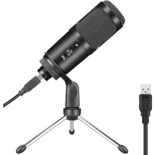 Microfone Metal USB Microphone Professional Condenser Microphone For PC Laptop Windows Cardioid Studio Recording Podcast