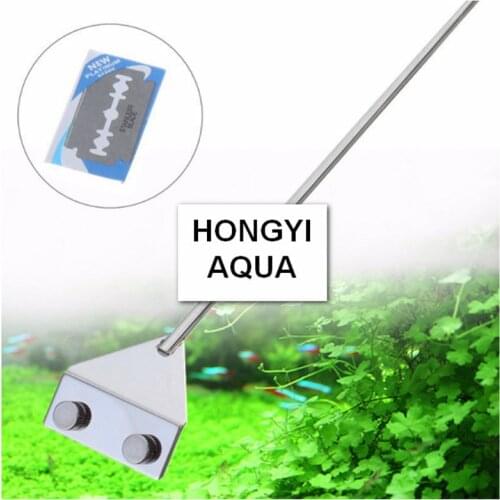 Top Quality Silver Aquarium Tank Plant Glass Stainless Steel Algae Scraper Cleaner Special Design Gives Perfect Hand Feeling