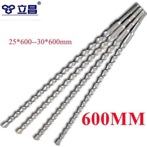 LICHANG Sds Plus Drill Bit 25*600mm Concrete Wall Chaser Electric Hammer Twist Set Metal Alloy Impact Professional Tool Set Hole