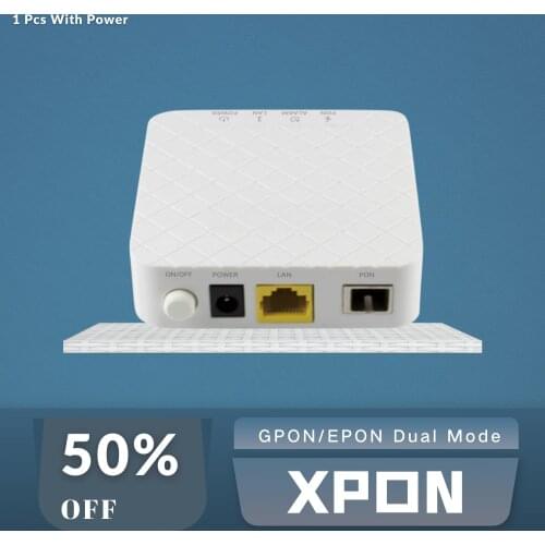 High Quality 100% New Fiber Optic Dual Mode Modem Router ONU FTTH Gpon Epon Xpon HG8010H 1GE With Power