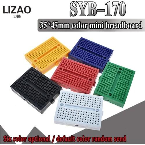 WAVGAT SYB-170 Mini Solderless Prototype Breadboard 170 Tie-points 35*47*8.5mm for arduino Diy Kit