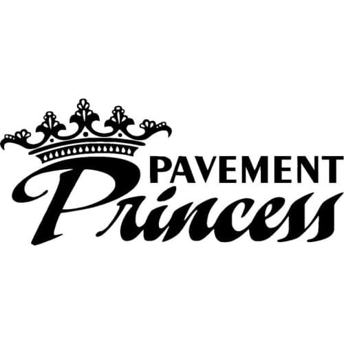 Funny Cute Princess Car Sticker Cover Scratch Fashion Car Sticker Decal Personality Pvc Car Sticker Black/white, 18cm * 8cm