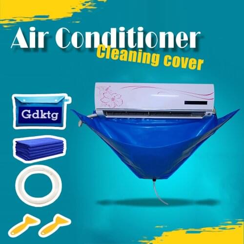 1PCS Air Conditioner Cleaning Kit Cleaning Cover Hanging Type Air Conditioner Cleaning Water Cloth Cleaning Washing Bag 2021