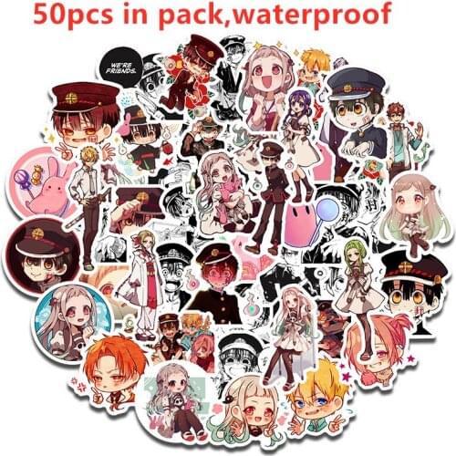 500 PCS/lot Anime Toilet-Bound Hanako-kun Hanako Nene Yashiro Kou Model Luggage Moto Car Suitcase Waterproof sticker toy gift