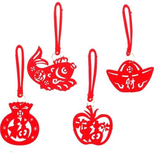 8pcs/pack Chinese New Year Decoration Pendant Spring Festival Home Hanging Decor