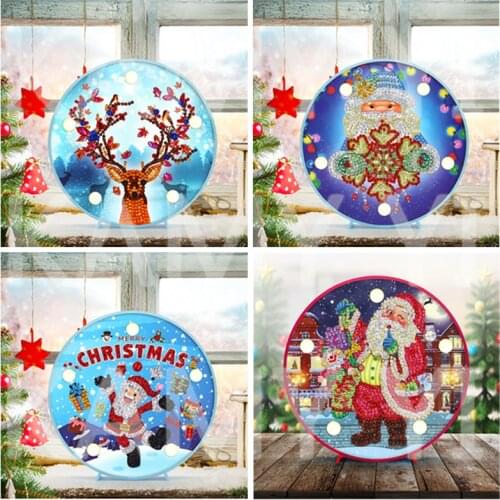 Diamond Painting LED Lamp Light 5D Diamond Embroidery Sale Landscape DIY Diamond Mosaic Christmas Gift Craft