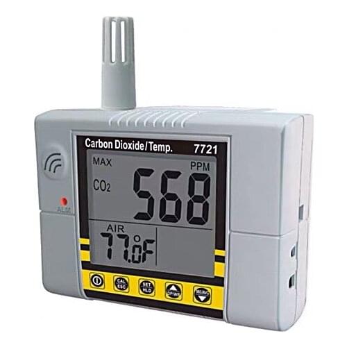 Digital AZ7721 Wall Mount CO2 Monitor Checking Indoor Air Quality